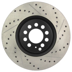 StopTech 127.33062L Front Left Drilled Brake Rotor for 00-03 S3 / 99-07 Audi TT - Picture 1 of 14