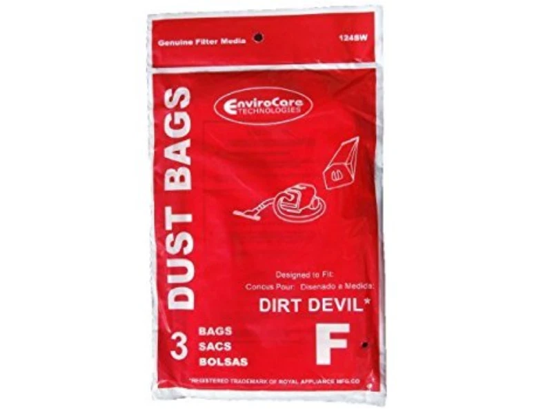 Royal Dirt Devil Style F Canister Vac Vacuum Bags 3200147001, 124SW Type Enviro - Image 1 of 1