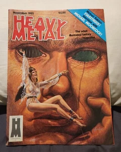 HEAVY METAL MAGAZINE NOV 1982 CORBEN WRIGHTSON KALUTA RARE - Picture 1 of 3
