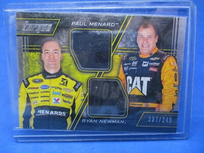 2016 Panini Torque Pairings Materials #19 Paul Menard Ryan Newman /249 - Image 1 of 2