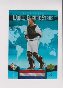 2006 Upper Deck Future Stars #WBC-19 Sidney De Jong Rookie, Team Netherlands