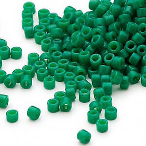 1200 Miyuki Delica #11 Glass Seed Beads 11/0 Lots of Opaque Colors 7.2 Grams 