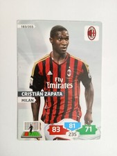 CARD FOOTBALLERS ADRENALYN XL PANINI 2013/14 MILAN ZAPATA n 183 EXCELLENT