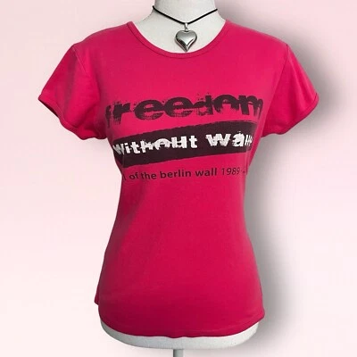 Camiseta bebé vintage 1989-2009 rosa caída del muro de Berlín aniversario Alemania XL Foto 1 de 4