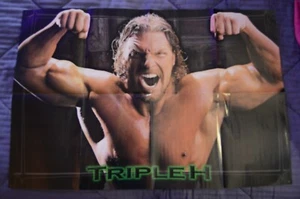 HHH Triple H Hunter WWF WWE Wrestling Wrestlemania doppelseitiges Poster 31" x 21" - Bild 1 von 2