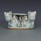 8 "ancienne Chine porcelaine Song dynastie four Hutian poupée oreiller en porcelaine