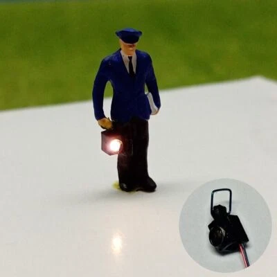 Eisenbahner Lampe LED Rangierlaterne Signal - Laterne für Bahnpersonal H0 Anlage - Bild 1 von 4