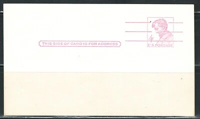 Mint US 4 Cent postal Card (MNH) - Image 1 of 2