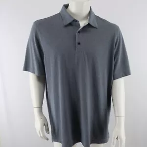 Jim Nantz Vineyard Vines gestreiftes Poloshirt Herren XL blau grau Pima Baumwollmischung - Bild 1 von 6