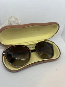OCCHIALI DA SOLE HERITAGE TARTARUGA DESIGN FRANCESE LENTI MARRONE SCURO NUOVI SENZA ETICHETTE - Foto 1 di 21