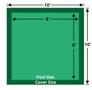 8x8 Loop-Loc Green Mesh Rectangle Pool Safety Cover - LLM1001 - Picture 1 of 5