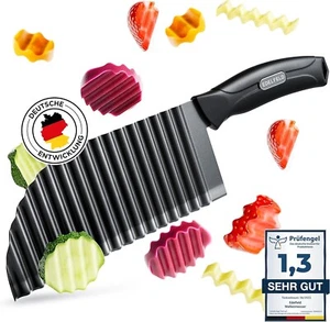 Wellenmesser für Gemüse, Obst & Pommes – Spülmaschinenfest & rutschfest - Bild 1 von 8