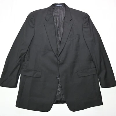 Armani Collezioni 46R Black Made in Italy Wool Mens Blazer Sport Coat Jacket - Image 1 of 4