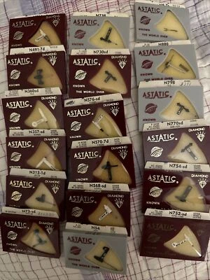 Wholesale Lot of 18 Vintage NOS ASTATIC Phonograph Needles Cartridges Sapphire! - Image 1 of 3