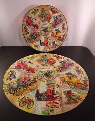 Vtg 1965 Springbok Circular Puzzle "The Veteran Motor Car  1885-1904" PZL C923 - Image 1 of 4