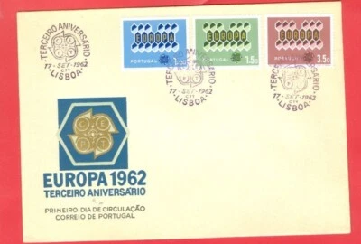 Portugal 1961 & 1962 Topic EUROPA CEPT 2 diff FDC Cover - Image 1 of 2