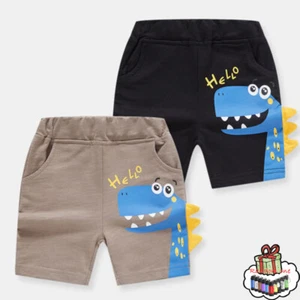 Toddler Boys Kids Cartoon Dinosaur Prints Casual Shorts Beach Cargo Pants Shorts - Picture 1 of 11