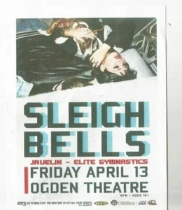 Passion Pit Red Rocks 8/7 Sleigh Bells 4/13 Ogden 4" x 5.5" Handbill VG cond. - Picture 1 of 2