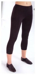 Black spandex capri leggings pants Intermediate child 6x-7 - Picture 1 of 4
