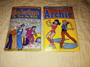Lot of 2: ARCHIE & SABRINA The Teenage Witch, Bubble Funnies Mini Comic Books - Picture 1 of 3