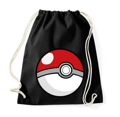 Youth Designz Baumwoll Beutel Turnbeutel Tasche Kampf Wars 3D Poke Anime Ball
