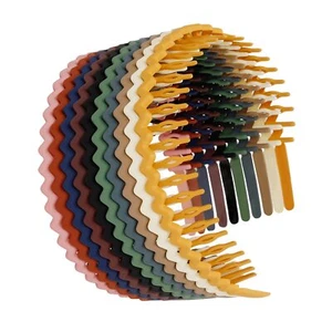 Plastic Hair Bands with Teeth 10 Packs Thin Headbands for Women Girls Teens N... - Picture 1 of 7