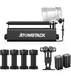 Atomstack R3 Rotary Roller Engraver Attachment For Laser Engraving Machine - Picture 1 of 10