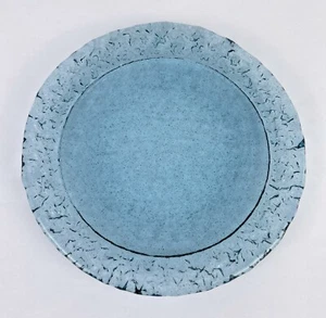 Fire & Light Recycled Glass Moonstone Salad Plate Larkspur #2 - Picture 1 of 11