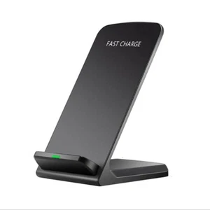 Qi Wireless Fast Charger Charging Pad Stand Dock Samsung Galaxy S9+ iPhone XS 8 - Picture 1 of 16