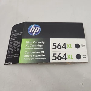 HP 564XL Black Ink Cartridge CR305BN High Yield Genuine OEM 2018 Exp Date New - Picture 1 of 5