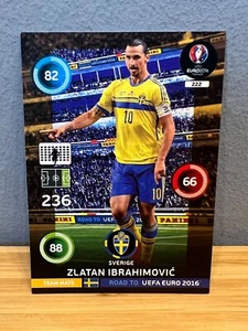 Tarjeta de fútbol americano Panini 2016 Adrenalyn XL Road to Euro #222 Zlatan Ibrahimovic - Imagen 1 de 2