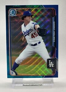 2015 Bowman Chrome Prospects Grant Holmes Blue Wave Refractor 🌊 #BCP237