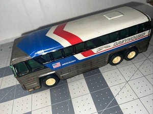 Vintage 1979 Buddy L Greyhound Bus Pressed Steel Toy Car, Made in Japan - Bild 1 von 5