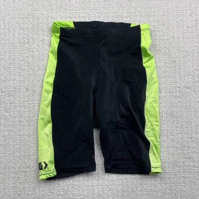 Vintage Louis Garneau Padded Cycling Shorts Womens M Black / Green Biking Racing - Image 1 of 4