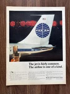 Boeing Pan Am Jet Clipper Print Ad Aviation Flying Airlines America Aircraft - Picture 1 of 4