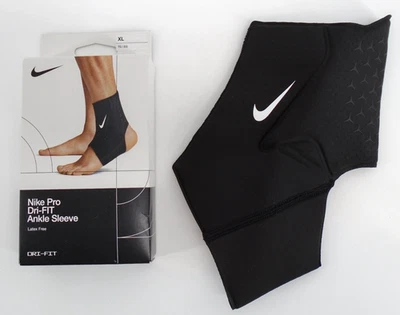 Nike Pro Ankle Sleeve Adult XL Black/White - Image 1 of 4