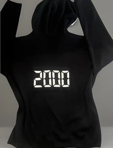 Vintage Y2K 2000 Full Zip Black Cardigan Richard Sport Women’s Medium - Picture 1 of 8