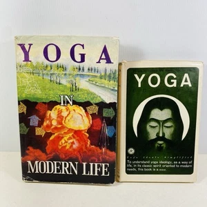 2 Lot Shri Yogendra -Yoga Essays & Yoga in Modern Life Hardcovers Vintage - Picture 1 of 15