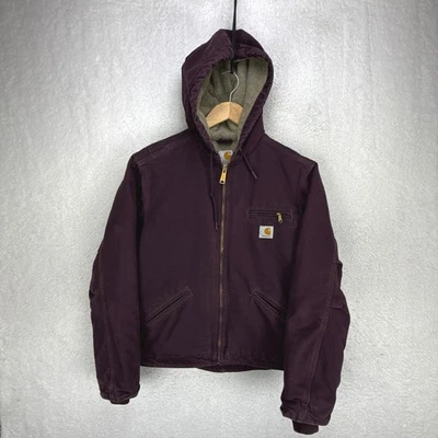 Куртка женская Carhartt Sierra шерпа с подкладкой средняя WJ141 DWN темно-винная фиолетовая - Изображение 1 из 4