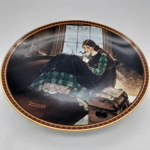 Vintage Norman Rockwell Teller Romantic Reverie Knowles 1991 Limited Edition 8,5" - Bild 1 von 7