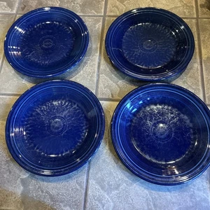 Fiesta Ware Kobaltblau 10,5" Essteller 4er Set Homer Laughlin Teller Fiesta - Bild 1 von 10
