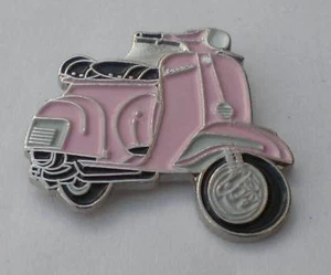 Pink Vespa Scooter Mod Quality Enamel Pin Badge - Picture 1 of 1