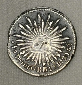 Mexico 1850 1/2 Half Real Durango Do RM Ultra Rare KM# 370.3 - Picture 1 of 5