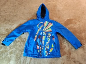 Grenade Snowboarding Outdoor Blue Jacket Double-shell Hooded Logo Youth Medium - Picture 1 of 15