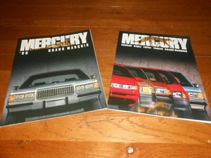 1990 MERCURY GRAND MARQUIS BROCHURE + '90 MERCURY FULL-LINE CATALOG / 2 for 1 - Picture 1 of 5