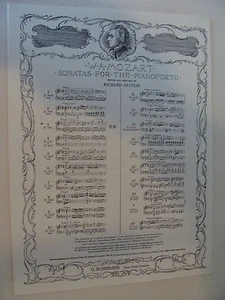 Mozart K 545 Sonata No III ed. Epstein 1918 - Picture 1 of 1