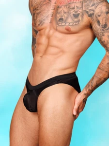 Calzoncillos Body Aware con bolsa de empuje transparente para hombre (negro) - Ropa interior sexy para hombre - Imagen 1 de 11