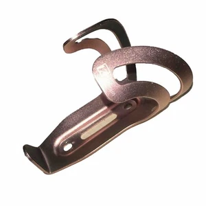 Rosa eloxierter Wasserflaschenhalter Metalllegierung Aluminium Tiekoun Halter Fahrrad Rennen - Bild 1 von 8