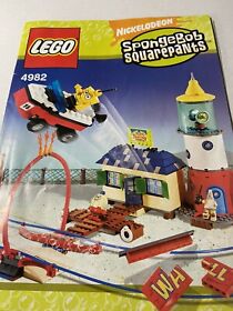 LEGO 4982 Mrs Puffs Driving School Spongebob Squarepants Manual Only
