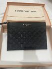 LOUIS VUITTON BRAND NEW DAILY POUCH BLACK LEATHER
